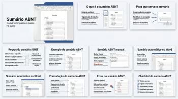 Sumário ABNT: como fazer passo a passo (manual e Word)