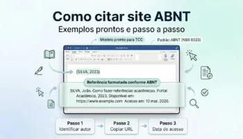 Como citar site ABNT: exemplos prontos e passo a passo