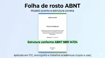 Folha de Rosto ABNT: Modelo Pronto e Como Fazer