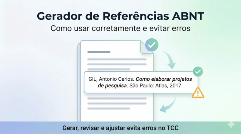 Gerador de Referências ABNT: como usar, revisar e evitar erros