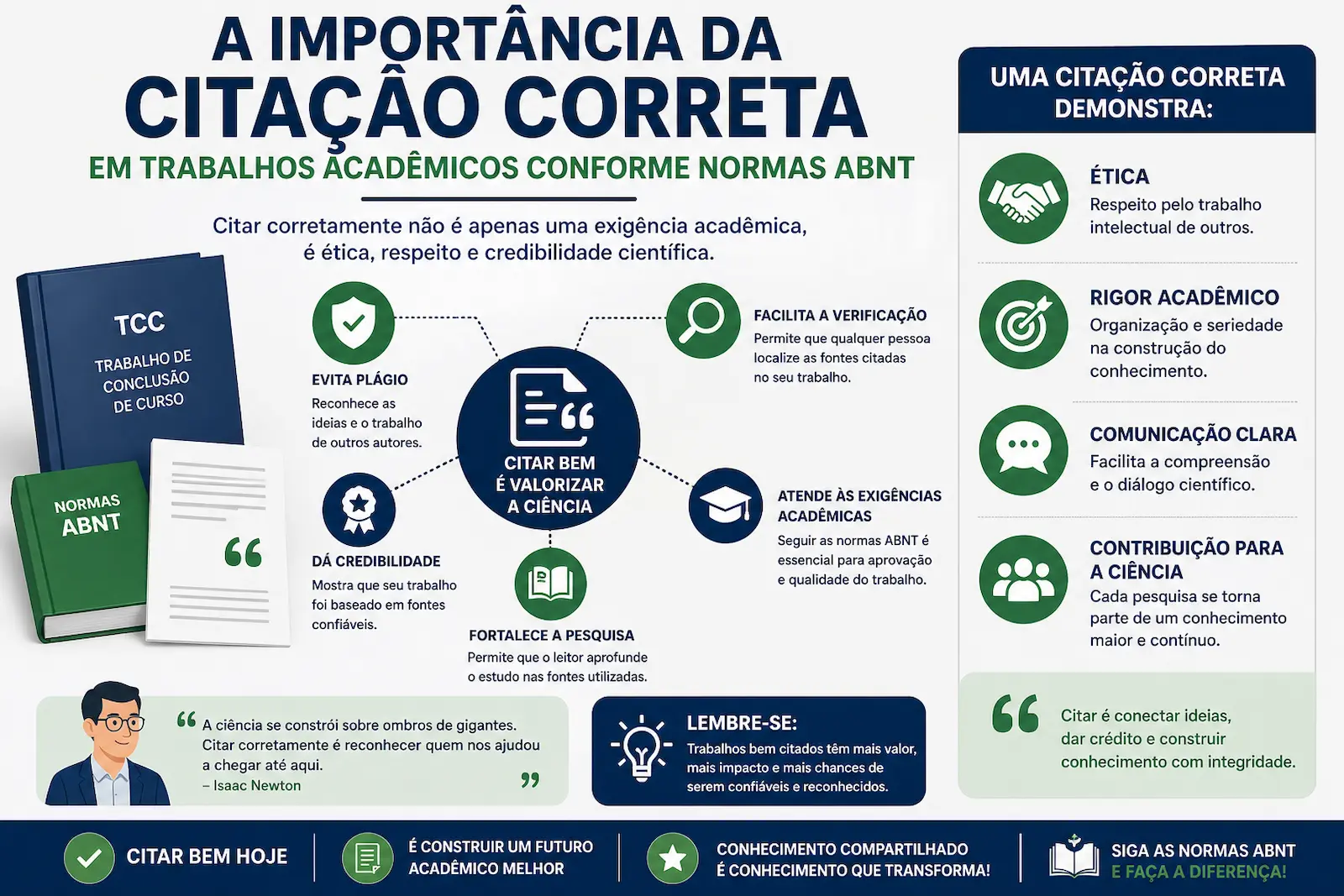 importância da citação correta em trabalhos acadêmicos conforme normas ABNT