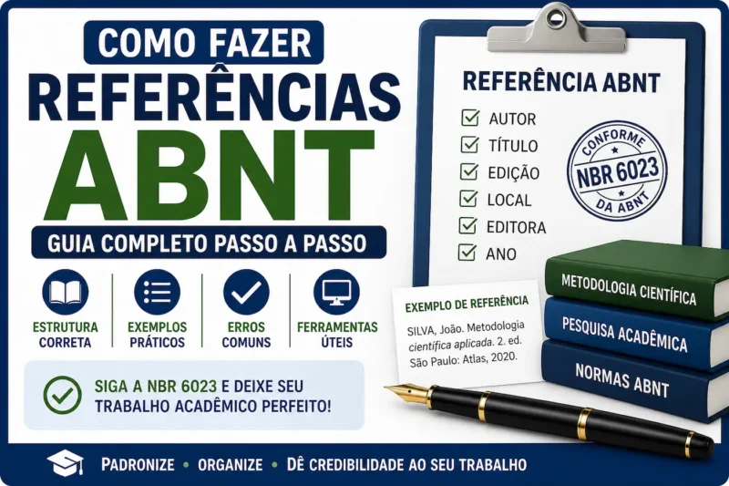 Como fazer referências ABNT passo a passo: guia completo