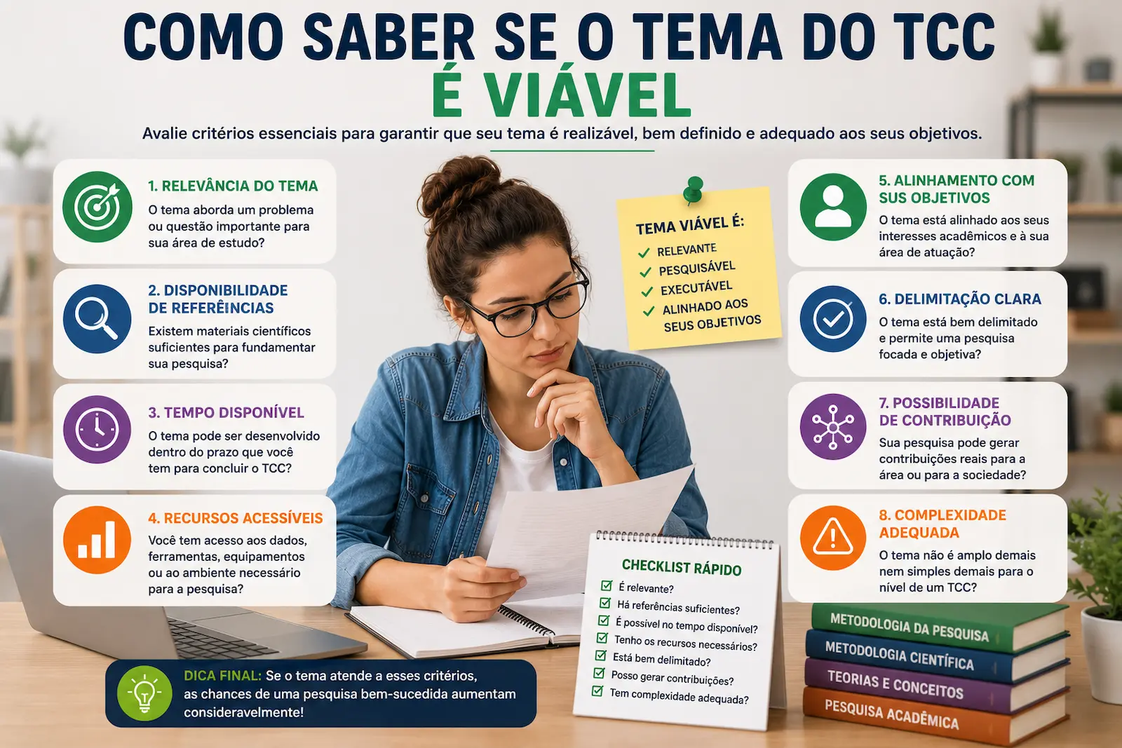 Como saber se o tema do TCC é viável