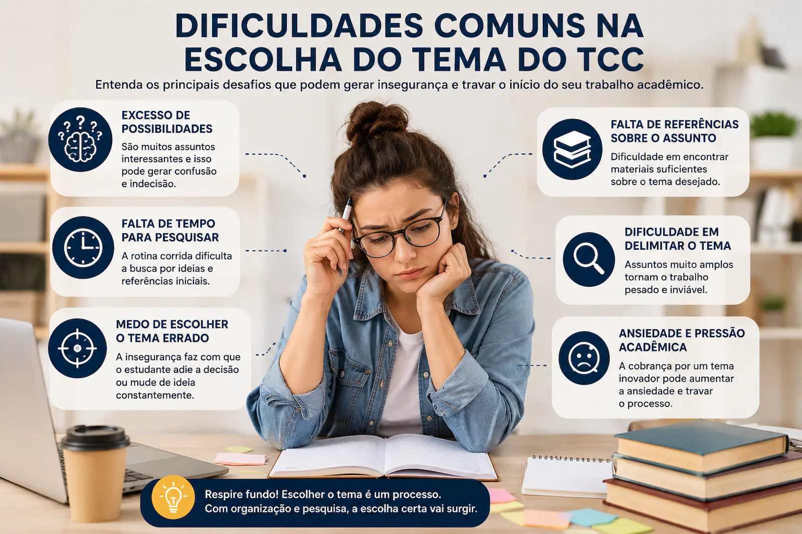 Dificuldades comuns na escolha do tema do TCC