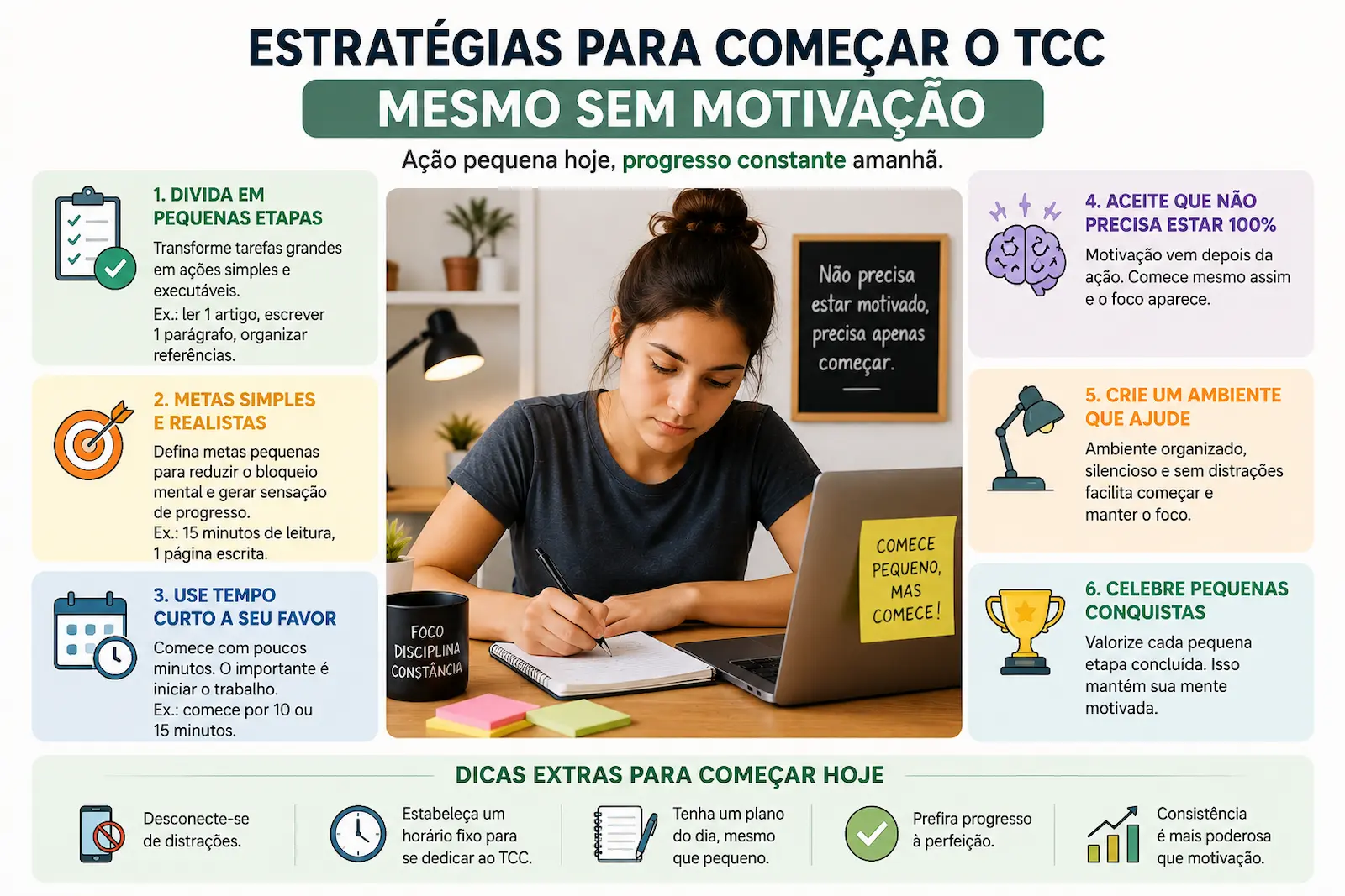 Estratégias para começar o TCC mesmo sem motivação