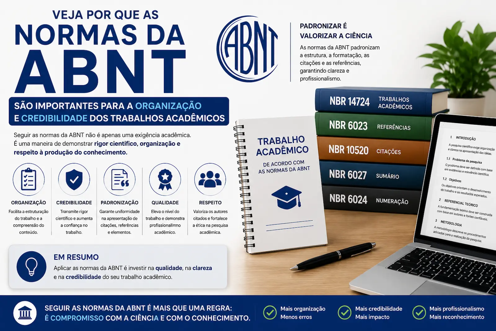 importância das normas da ABNT para trabalhos acadêmicos e científicos