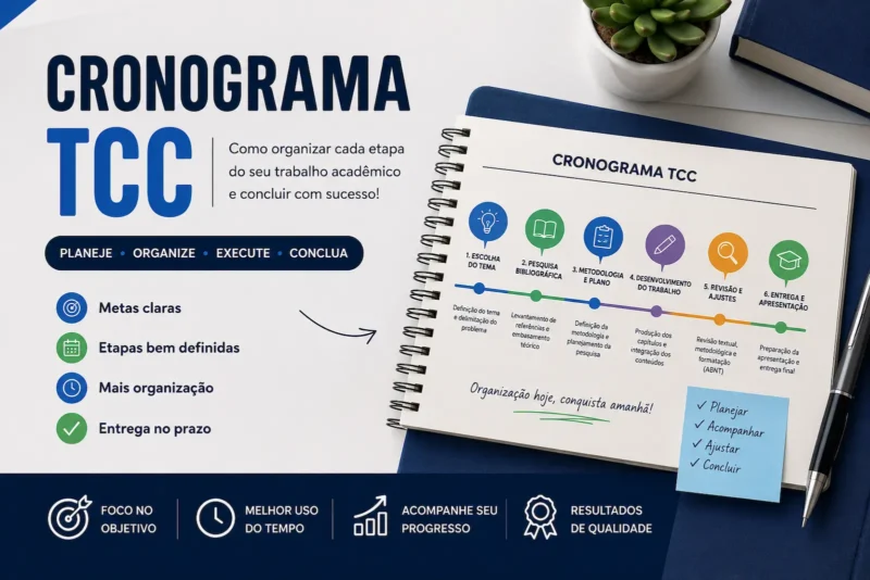 Cronograma TCC: como organizar cada etapa do trabalho acadêmico