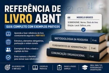 Referência de livro ABNT: como fazer corretamente com exemplos práticos
