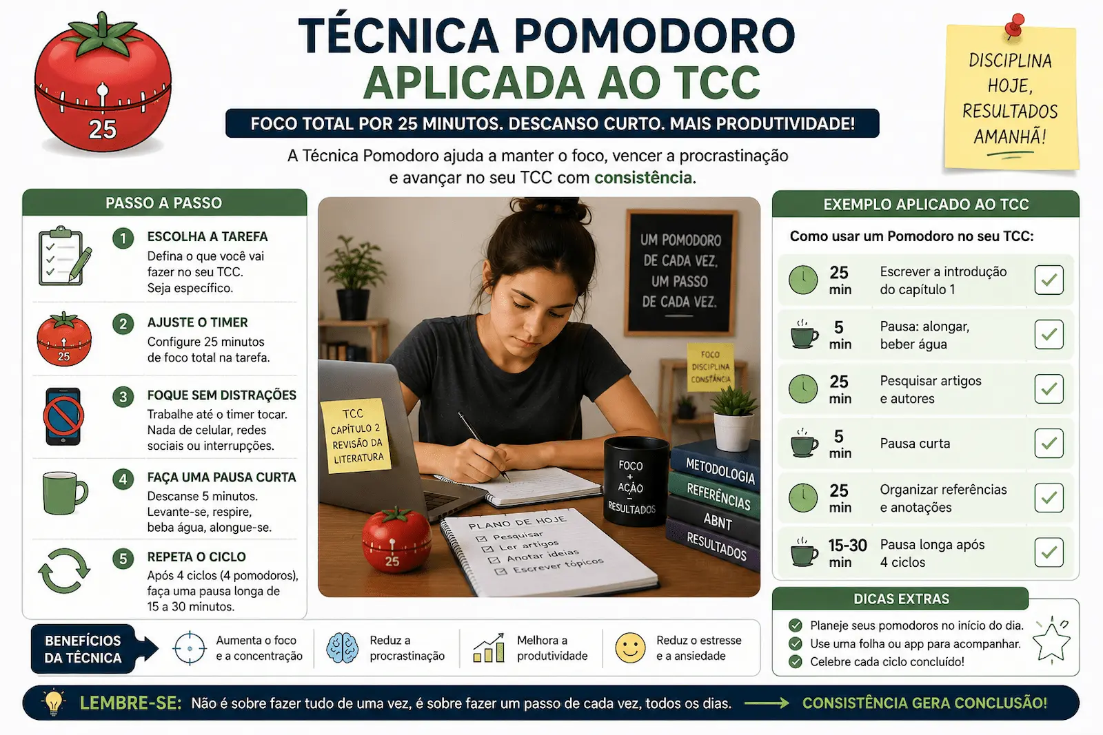 Técnica Pomodoro aplicada ao TCC