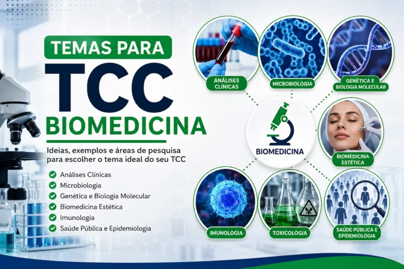 Temas para TCC Biomedicina: 120 ideias atuais e exemplos para escolher seu tema