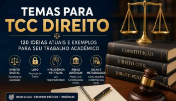Temas para TCC Direito: ideias atuais e exemplos para escolher seu tema