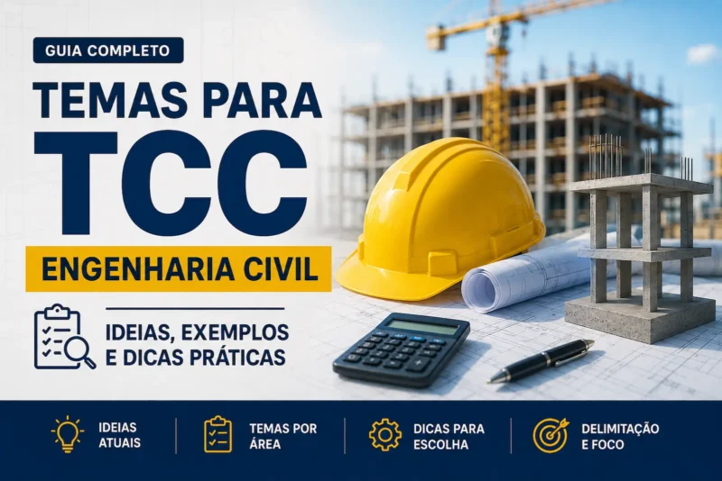 Temas para TCC Engenharia Civil: ideias e exemplos