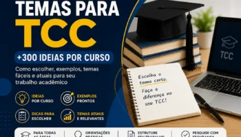 Temas para TCC: guia completo com ideias por curso, exemplos e como escolher