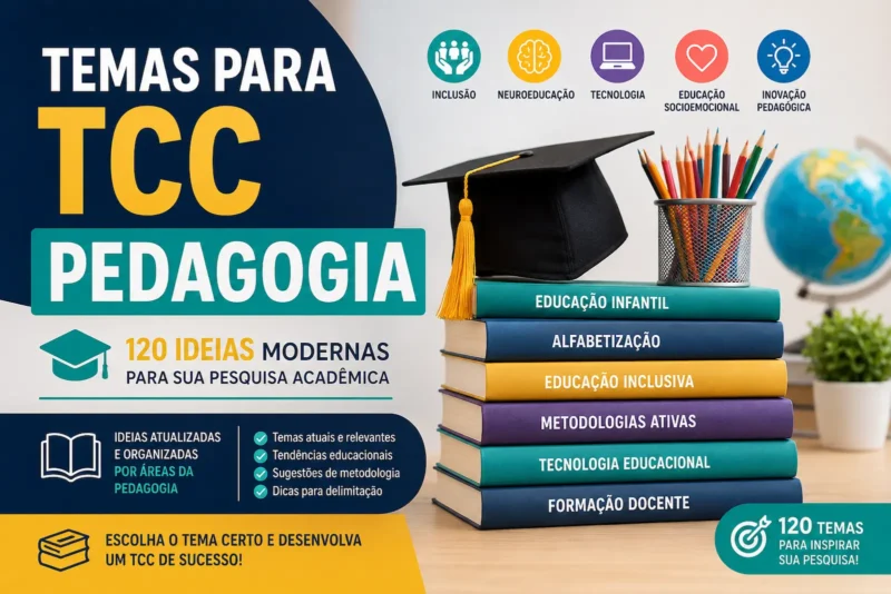 Temas para TCC Pedagogia: 120 Sugestões de Ideias Atuais
