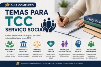 Temas para TCC Serviço Social: ideias atuais e exemplos para escolher seu tema
