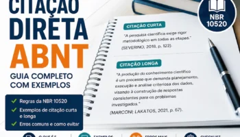 Citação Direta ABNT: Como Fazer Corretamente (Com Exemplos Práticos)