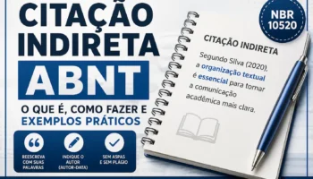 Citação indireta ABNT: o que é, como fazer e exemplos práticos