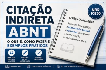Citação indireta ABNT: o que é, como fazer e exemplos práticos