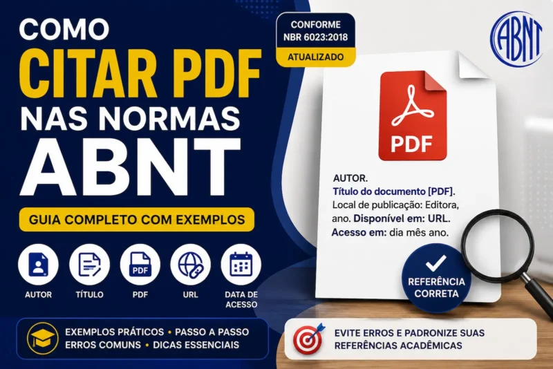 Como Citar PDF nas Normas ABNT: Guia completo com exemplos