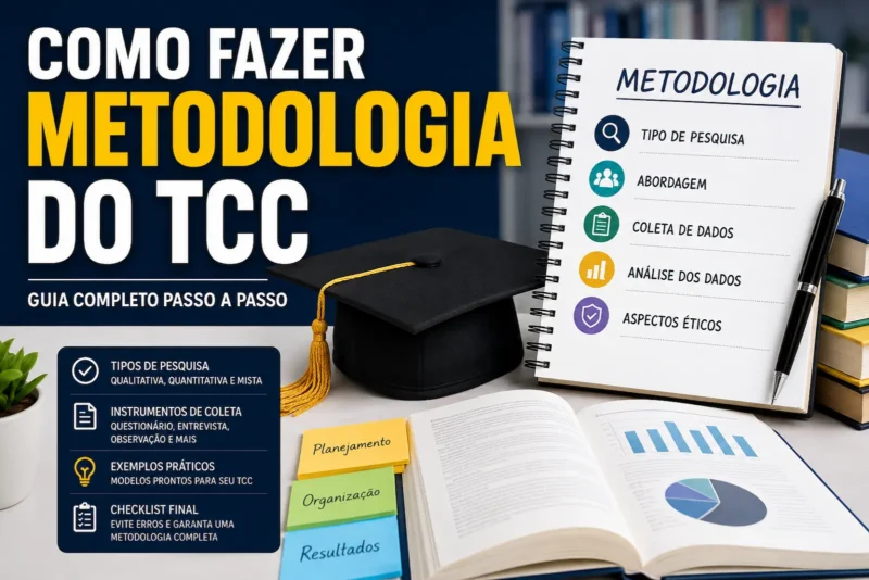 Como fazer metodologia do TCC: guia completo com exemplos práticos