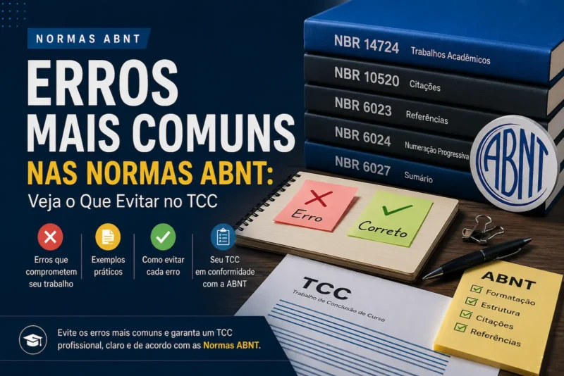 Erros Mais Comuns nas Normas ABNT: veja o que evitar no TCC