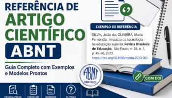 Referência de artigo científico ABNT: como fazer passo a passo (com exemplos)
