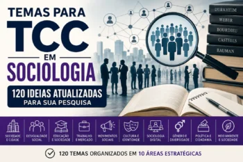 Temas para TCC em Sociologia: 120 Ideias Atualizadas para sua Pesquisa