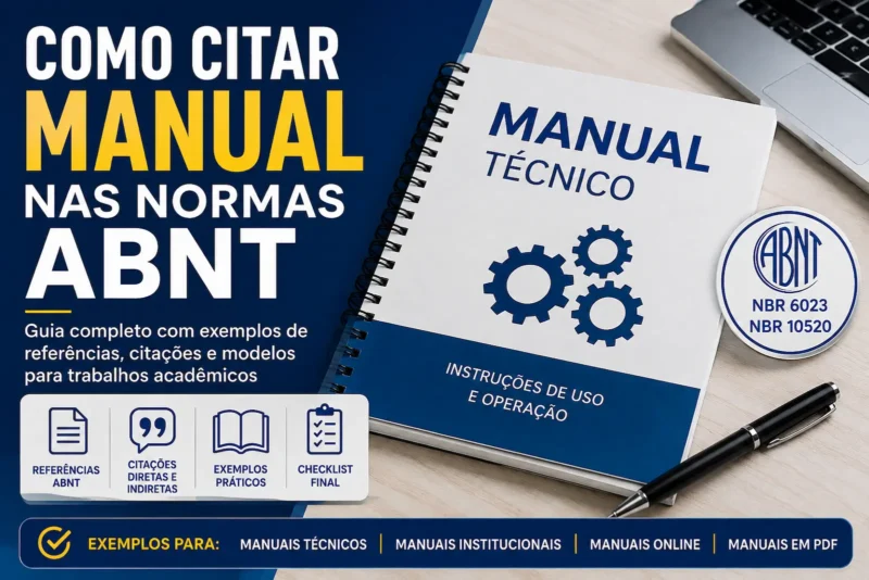 Como Citar Manual nas Normas ABNT: Guia Completo com Exemplos