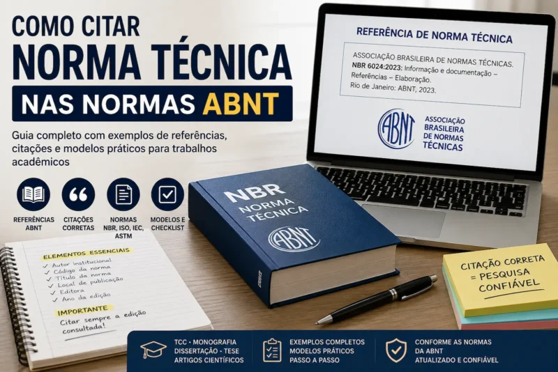 Como Citar Norma Técnica nas Normas ABNT: Guia Completo com Exemplos