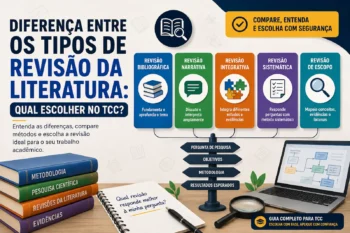 Diferença entre os tipos de revisão da literatura: qual escolher no TCC?