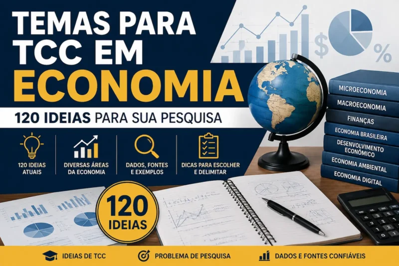 Temas para TCC em Economia: 120 Ideias para sua Pesquisa