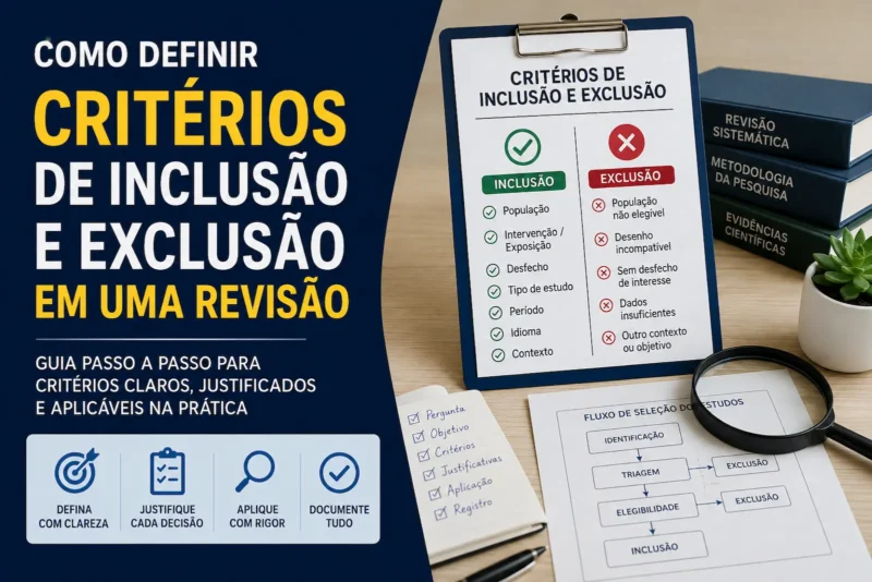 Como Definir Critérios de Inclusão e Exclusão em uma Revisão