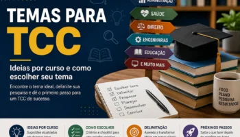 Temas para TCC: guia completo com ideias por curso, exemplos e como escolher seu tema