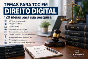 Temas para TCC em Direito Digital: 120 Ideias para sua Pesquisa