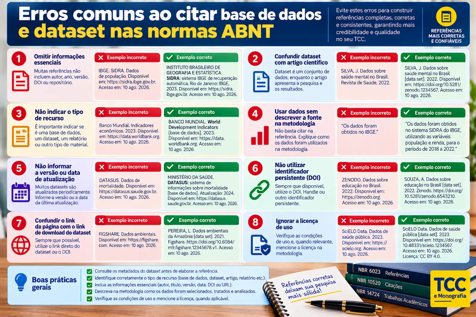 Erros comuns ao citar base de dados e dataset nas normas ABNT