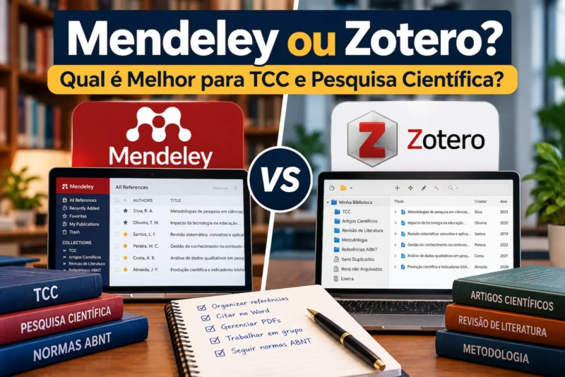 Mendeley ou Zotero: Qual é Melhor para TCC e Pesquisa Científica?